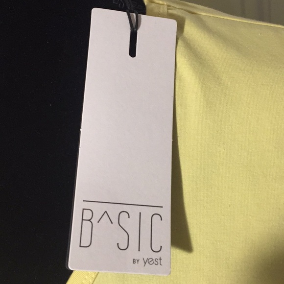 Basic By Yest Yemi Sunshine Yellow T-Shirt Size 10 NWT - Picture 2 of 16